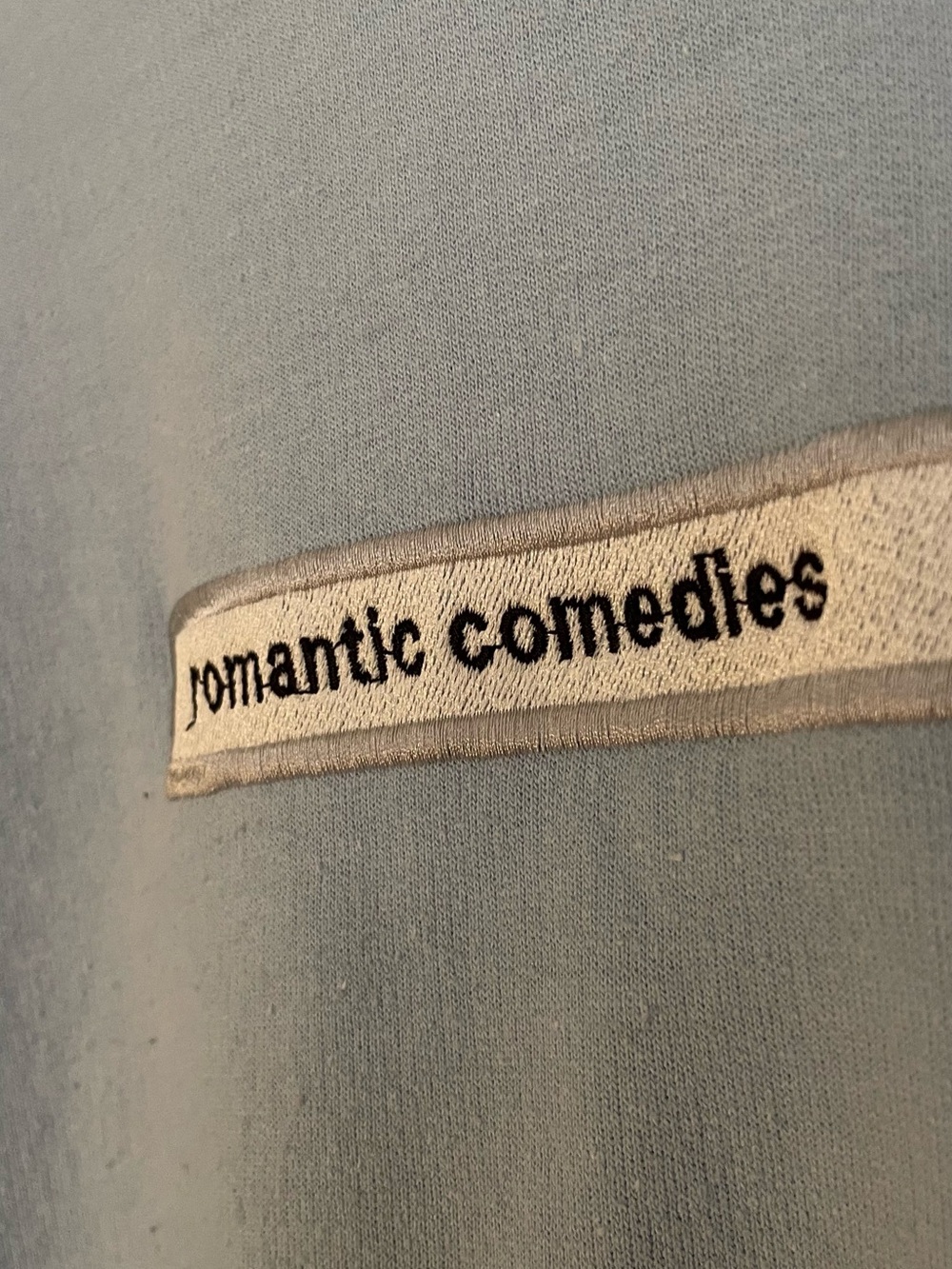 Oversized Embroidered Baby Blue Crewneck - Picture 2 of 6